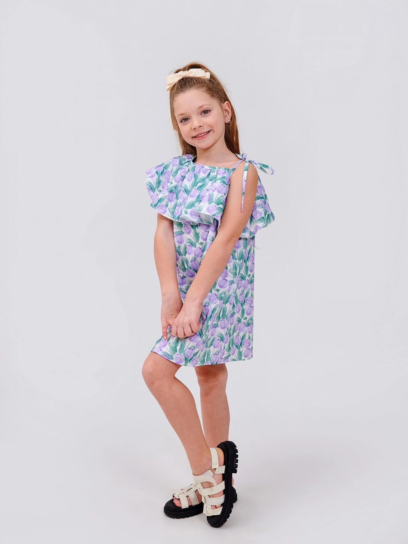 Платья SMIL модель smil_120428-1-risunok-lavandovye-tulpany Фото
