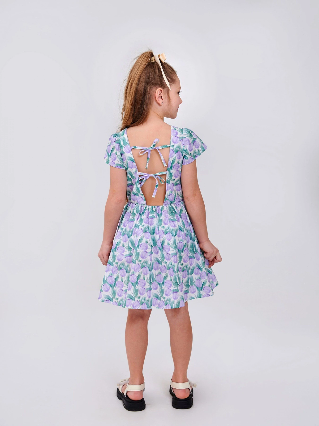 Платья SMIL модель smil_120430-1-risunok-lavandovye-tulpany Фото