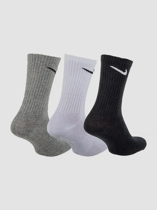 NIKE U Nk Everyday Ltwt Crew 3Pr Набір шкарпеток колір білий/чорний фото 2