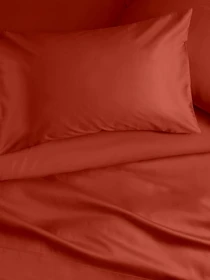 Наволочка сатин на подушку RUST Cosas модель 89Satin_Rust_40x40 Фото