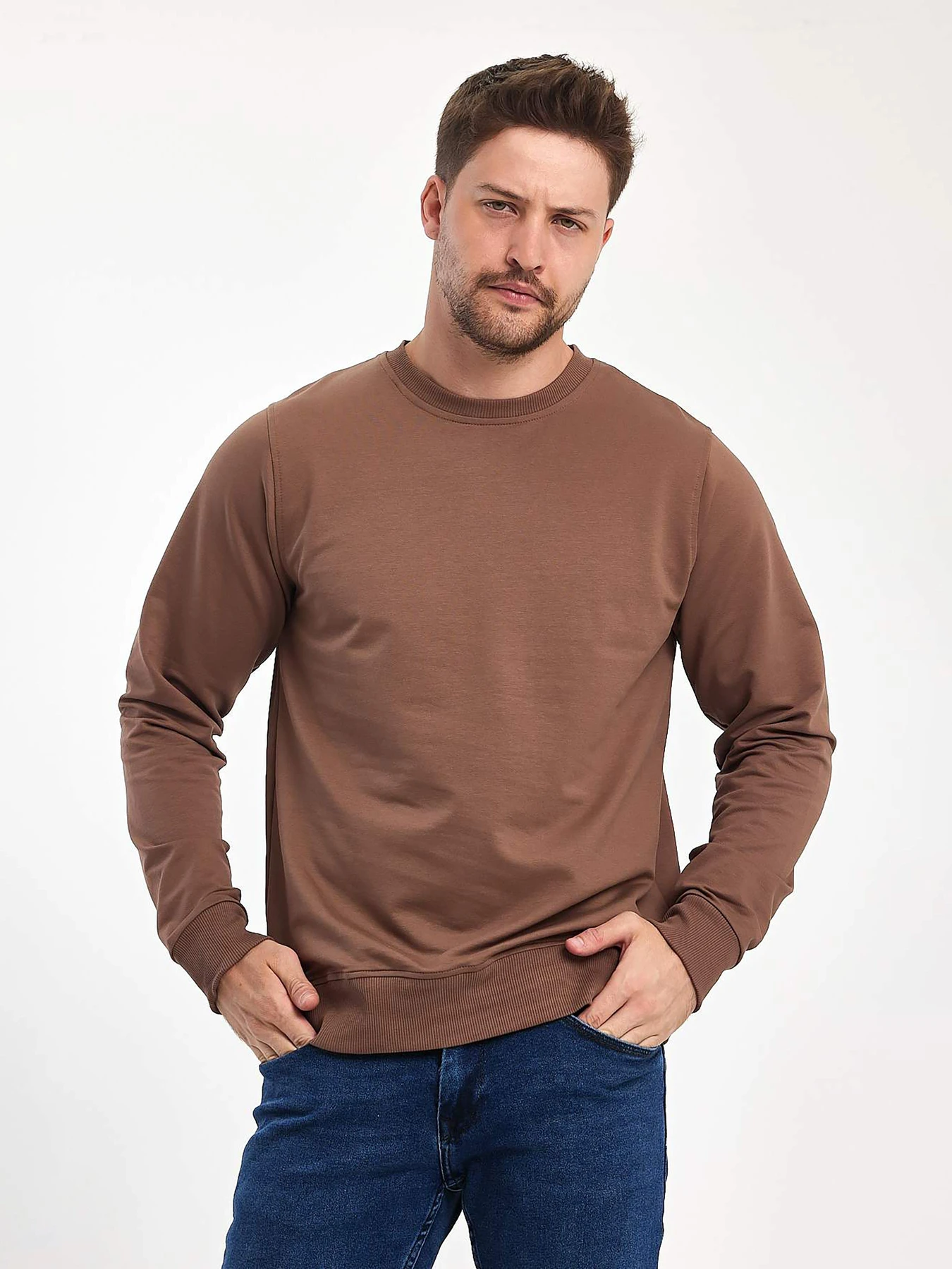 Худи и свитшоты Trend Collection модель TC11179BrownSVTSHT Фото
