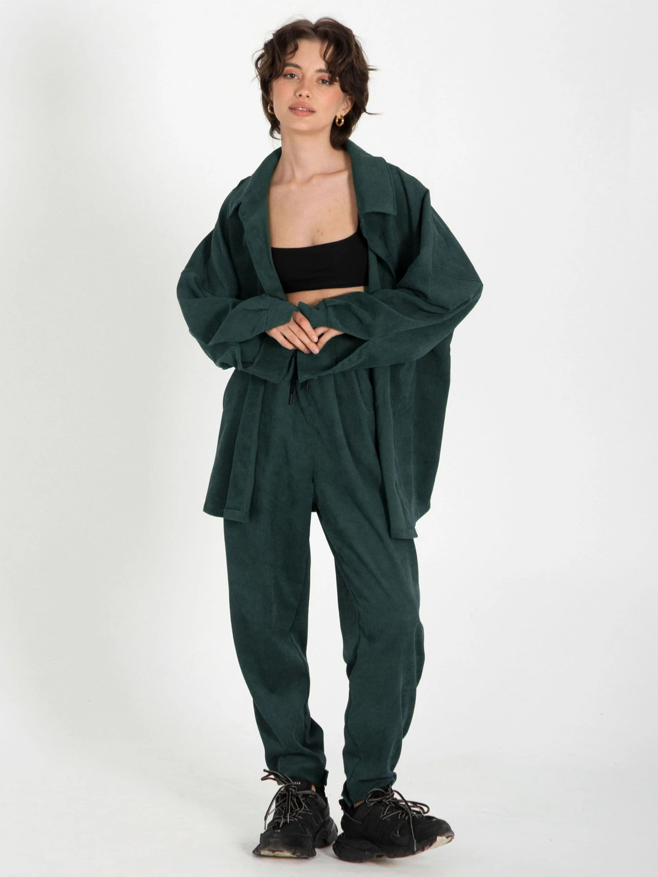 Сорочки IJ модель ij-sorochka-velvet-emerald Сорочки IJ модель ij-sorochka-velvet-emerald Фото