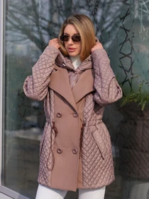 Куртки и дубленки MilaNova модель Куртка К-316 капучино Фото