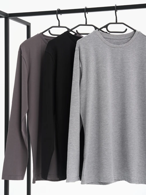 Чоловічий Лонгслів HANDY WEAR Cotton Basic фото 3