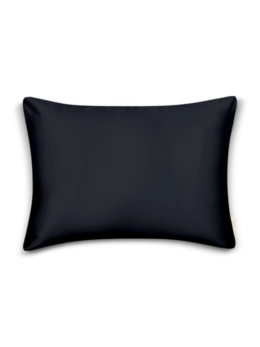 Наволочка сатин на подушку BLACK Cosas модель Satin_Black_40 Фото