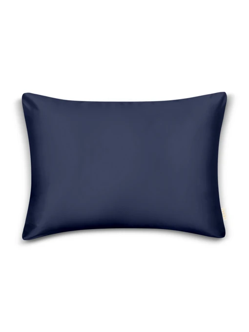 Наволочка сатин на подушку DARK BLUE Cosas модель Satin_Blue_40 Фото