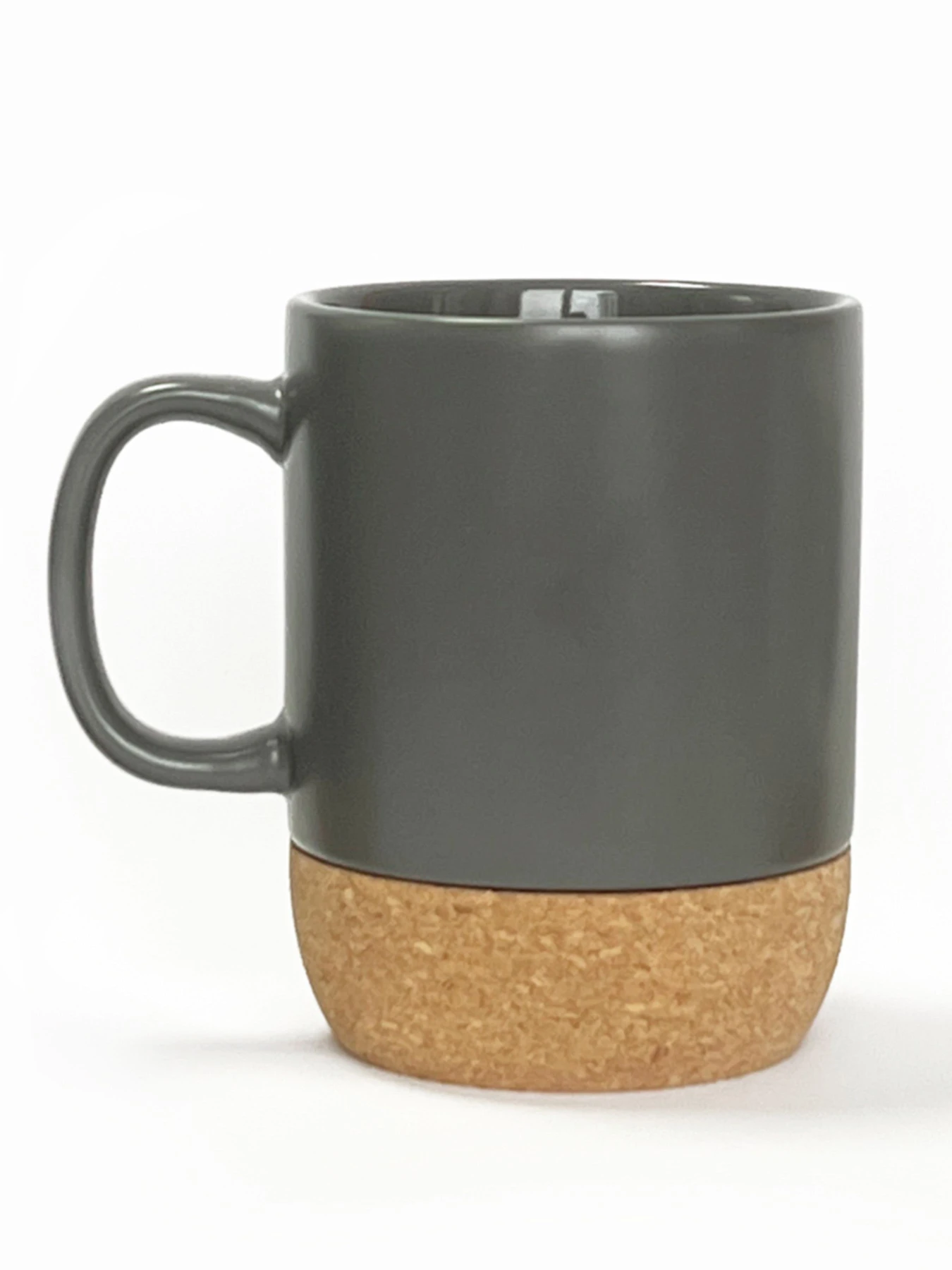 Чашка з корковою підставкою сіра MBM HOME модель KP-14 GRAY Чашка з корковою підставкою сіра MBM HOME модель KP-14 GRAY Фото