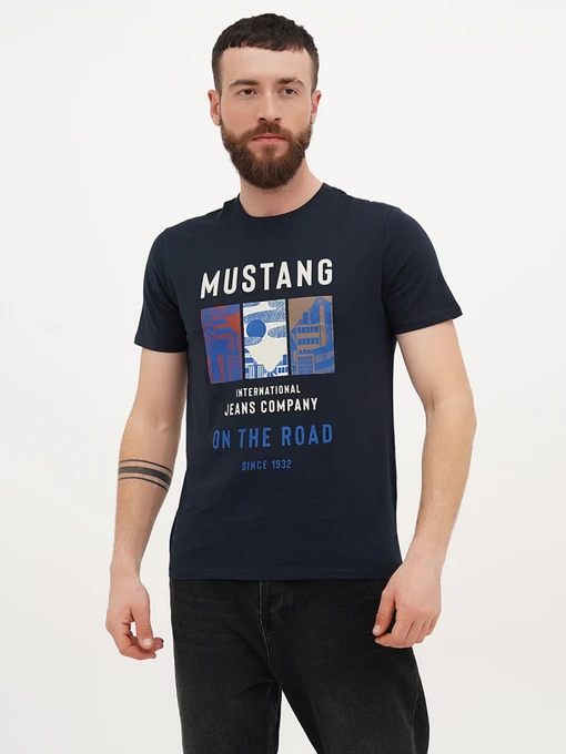Футболки и поло Mustang Jeans Alex C Print модель 1014453 Фото