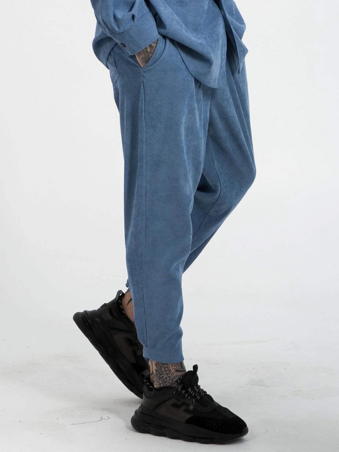 Штани IJ модель ij-pants-lip-velvet-blue-man Штани IJ модель ij-pants-lip-velvet-blue-man Фото