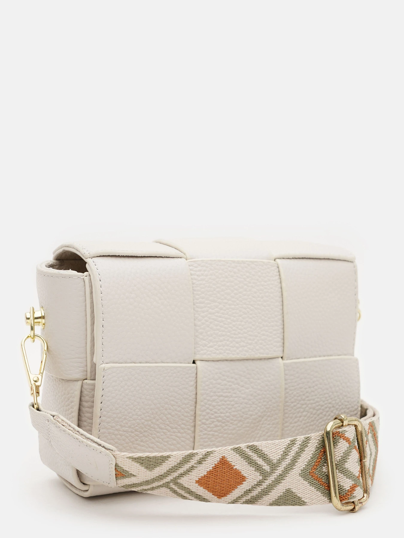 Сумки Borsa Leather модель K12118w-white Фото