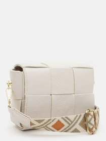 Сумки Borsa Leather модель K12118w-white Фото