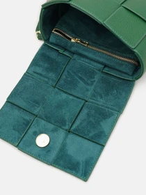 Сумки Borsa Leather модель K12118z-green Фото