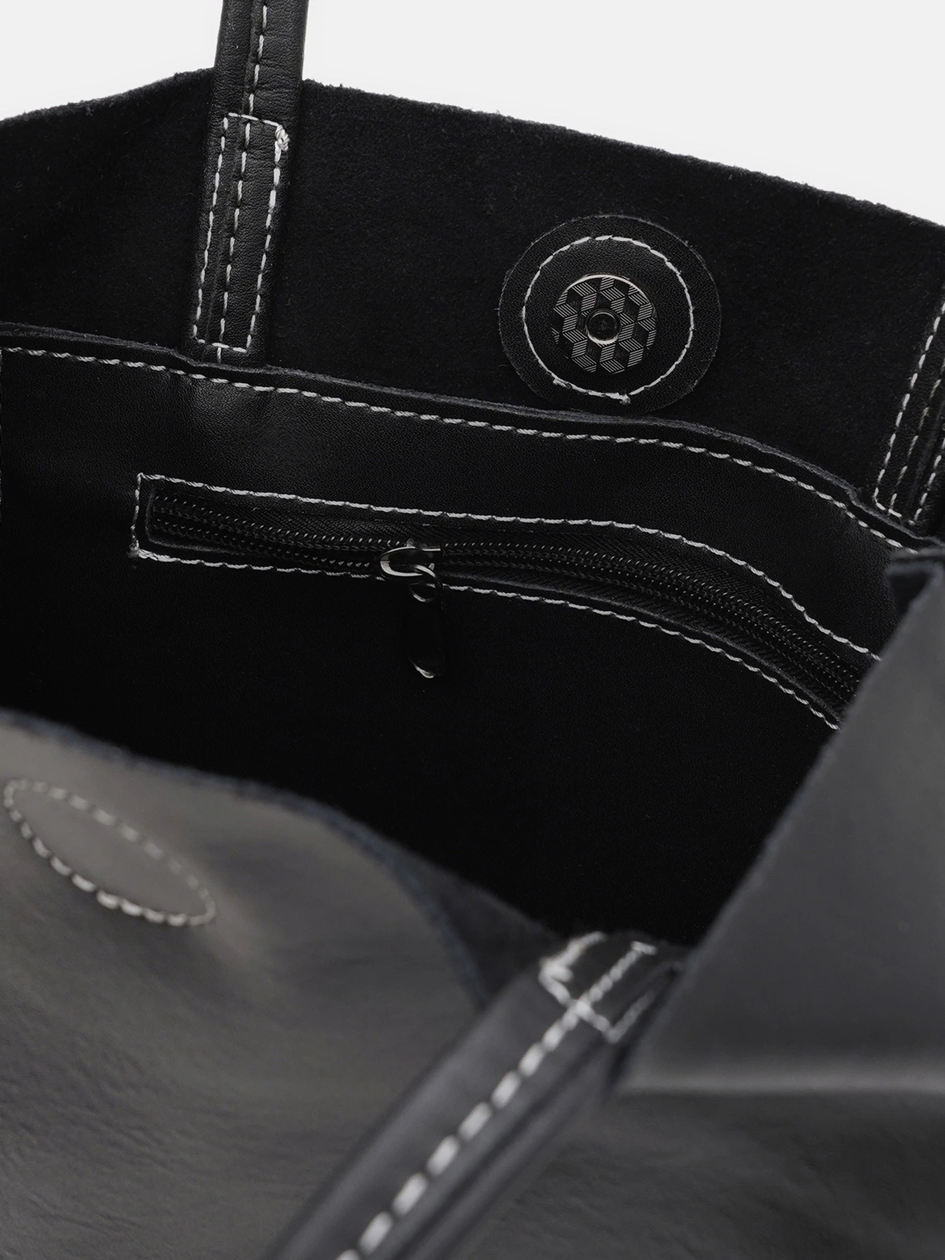 Сумки Borsa Leather модель K16609D-black Фото