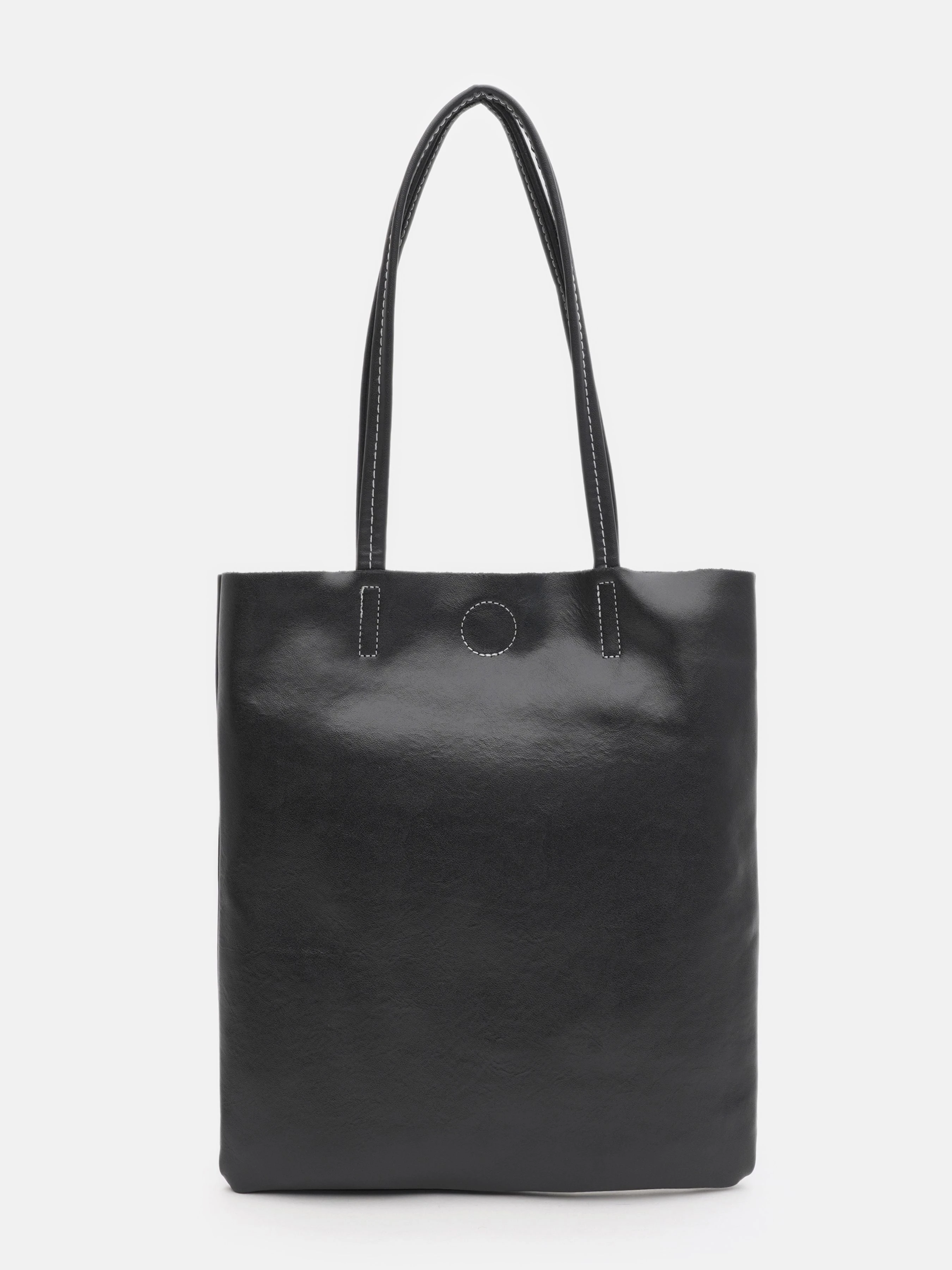 Borsa Leather Шопер колір чорний фото 3