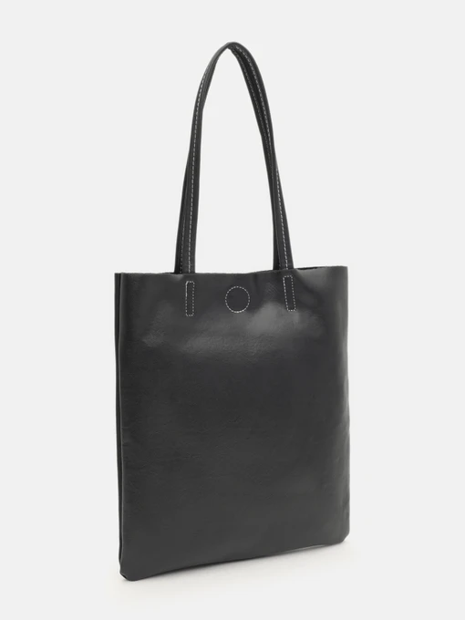 Borsa Leather Шопер колір чорний фото 2