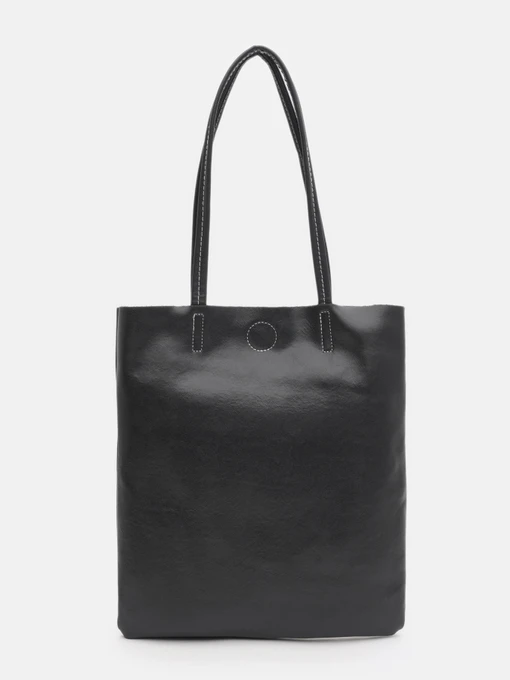 Borsa Leather Шопер колір чорний фото 3