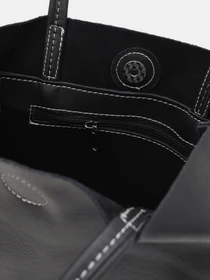 Сумки Borsa Leather модель K16609D-black Фото