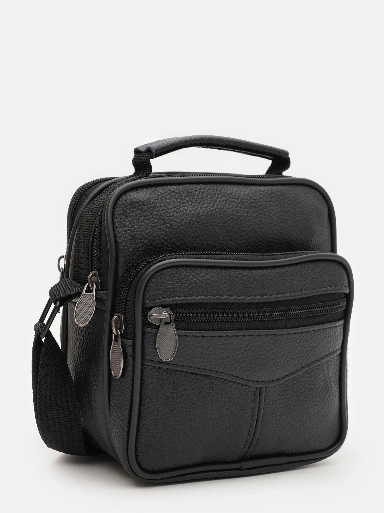 Сумки Borsa Leather модель K16681-2bl-black Фото