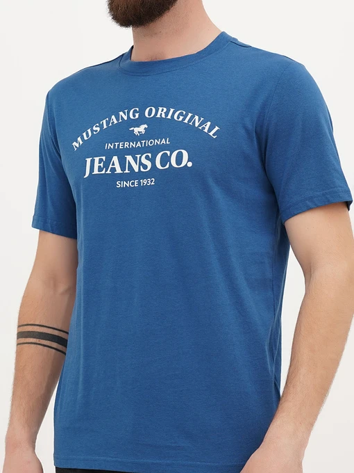 Бавовняна Чоловіча Футболка Mustang Jeans Austin фото 3