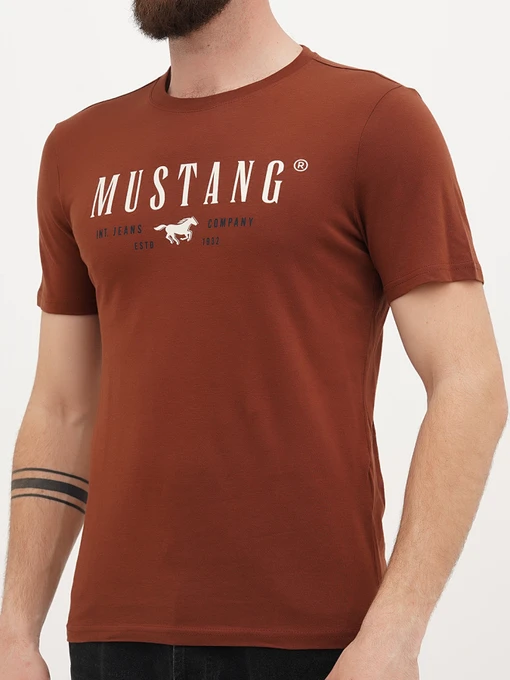 Бавовняна Чоловіча Футболка Mustang Jeans Austin фото 3