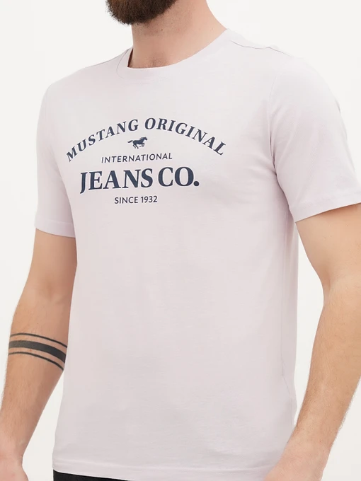Бавовняна Чоловіча Футболка Mustang Jeans Austin фото 3
