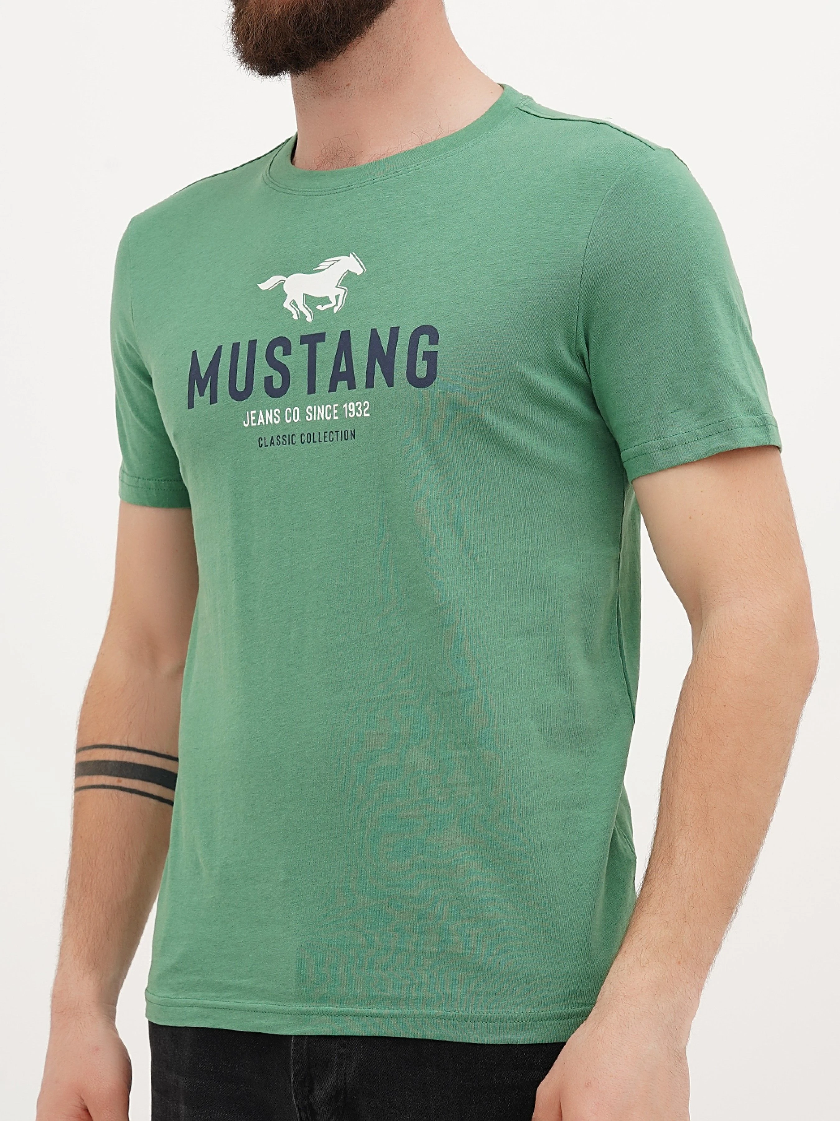 Бавовняна Чоловіча Футболка Mustang Jeans Austin фото 3
