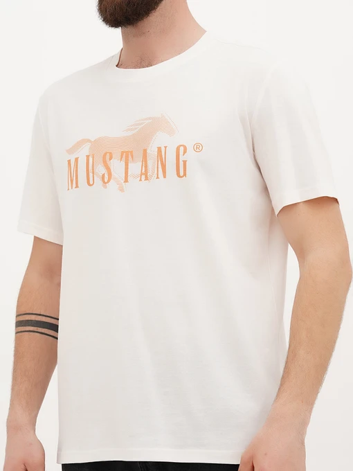 Бавовняна Чоловіча Футболка Mustang Jeans Austin фото 3