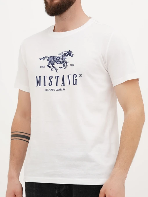 Бавовняна Чоловіча Футболка Mustang Jeans Austin фото 3
