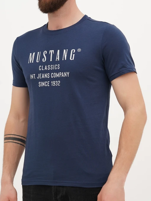 Бавовняна Чоловіча Футболка Mustang Jeans Austin фото 3