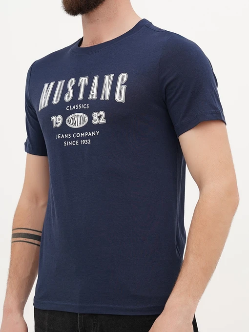 Бавовняна Чоловіча Футболка Mustang Jeans Austin фото 3