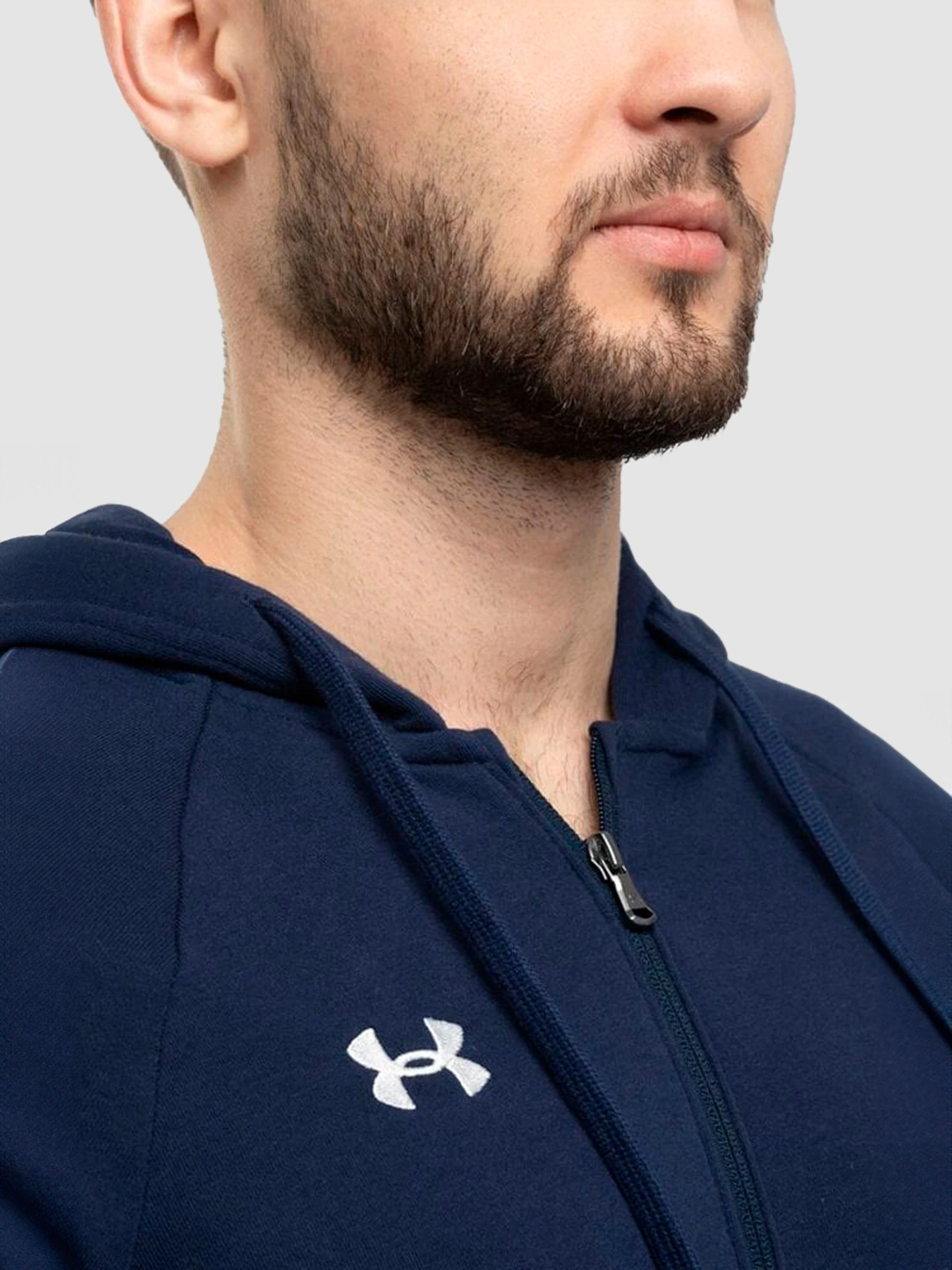 Худи и свитшоты Under Armour Rival Fleece FZ Hoodie модель 1379767-410 Худи и свитшоты Under Armour Rival Fleece FZ Hoodie модель 1379767-410 Фото