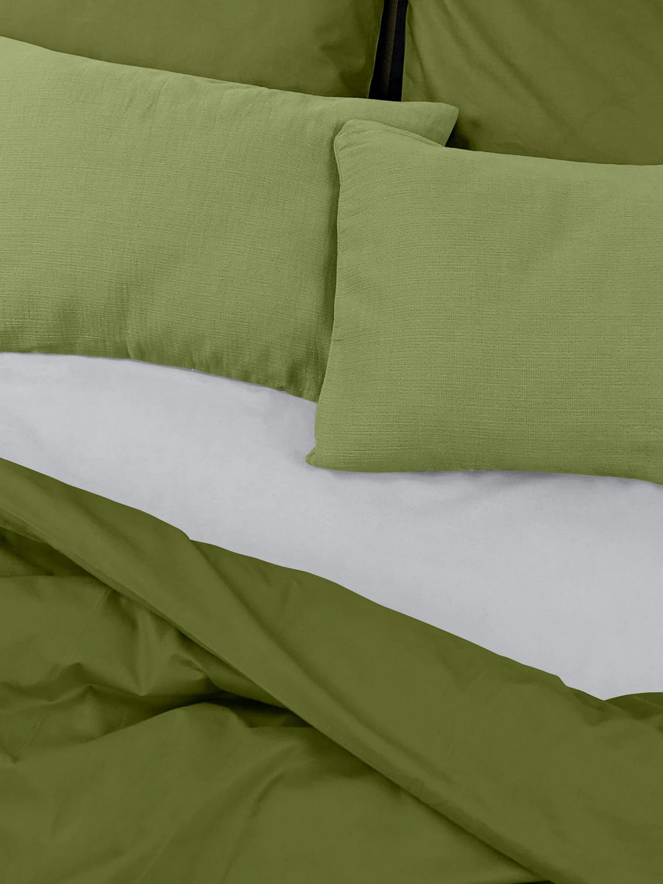 Наволочка муслин на подушку OLIVE Cosas модель 18Muslin_Olive_40x60 Наволочка муслин на подушку OLIVE Cosas модель 18Muslin_Olive_40x60 Фото