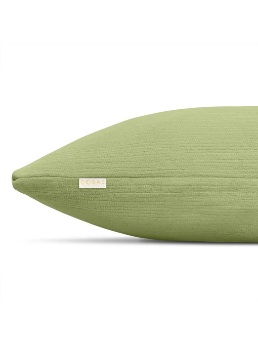 Наволочка муслін на подушку OLIVE Cosas модель 18Muslin_Olive_40x60 Фото