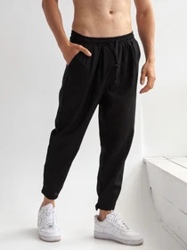 Брюки IJ модель lipuchki-linen-black-man Фото