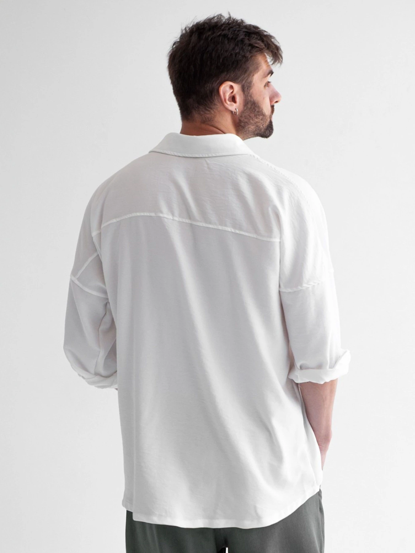 Рубашки IJ модель ij-sorochka-linen-white-man Фото