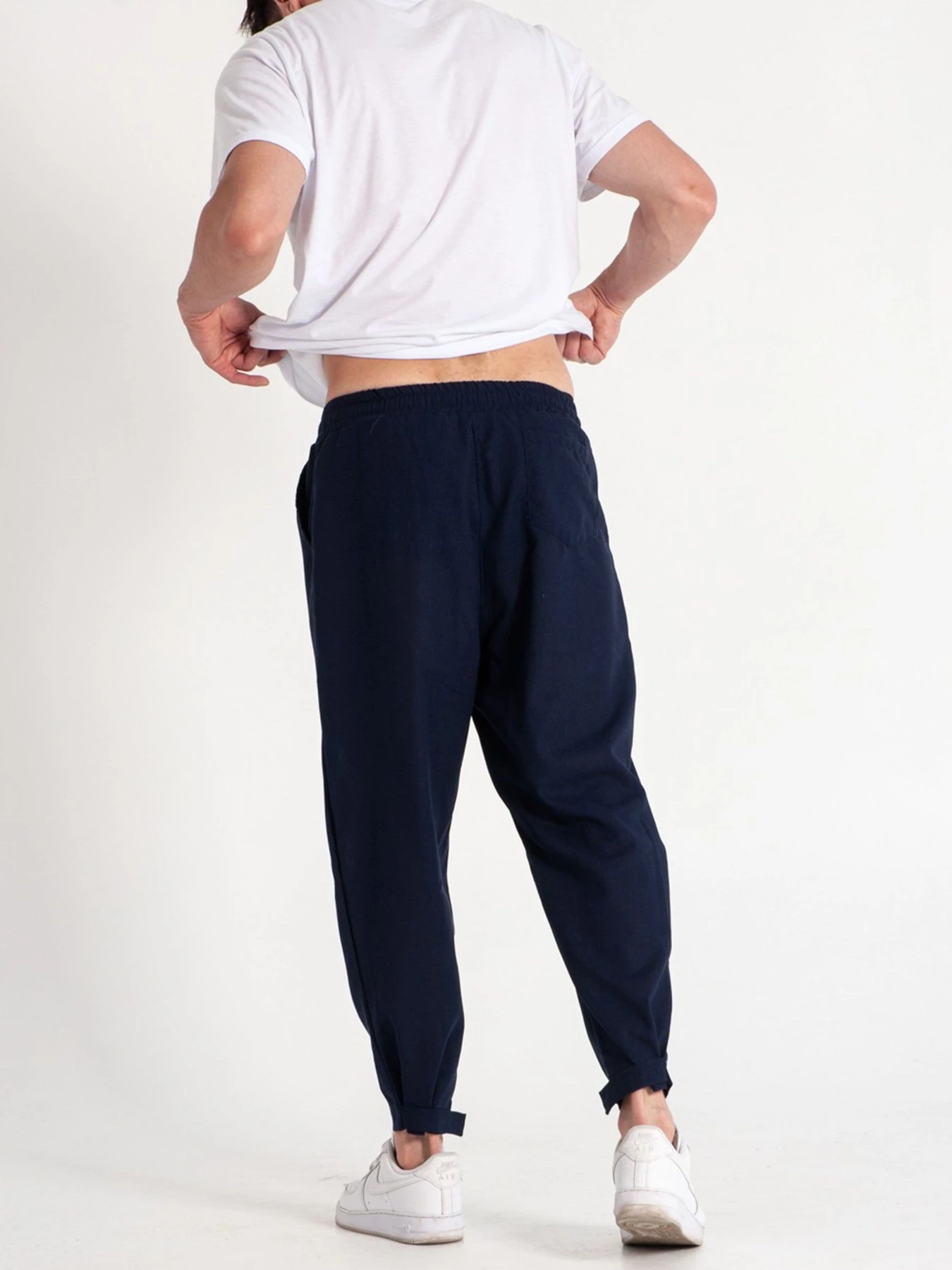 Штани IJ модель lipuchki-linen-navi-man Фото