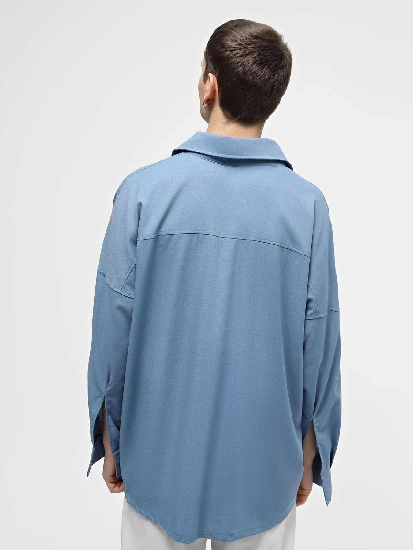 Рубашки IJ модель ij-sorochka-linen-blue-man Фото