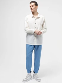 Штани IJ модель lipuchki-linen-blue-man Фото