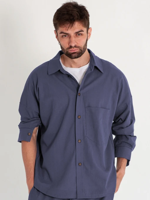 Рубашки IJ модель ij-sorochka-linen-jeans-man Фото