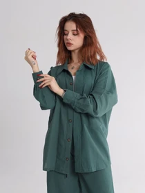 Сорочки IJ модель ij-sorochka-linen-emerald Фото