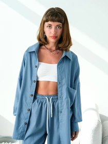 Сорочки IJ модель ij-sorochka-linen-blue Фото