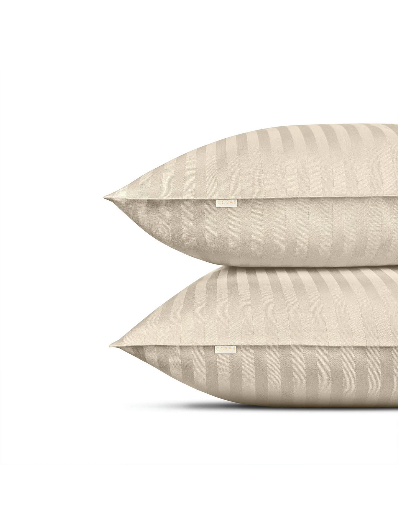 Набір наволочок сатин на подушку BISCUIT Cosas модель SetPillow_StrSatin_27Biscuit_40x60 Фото