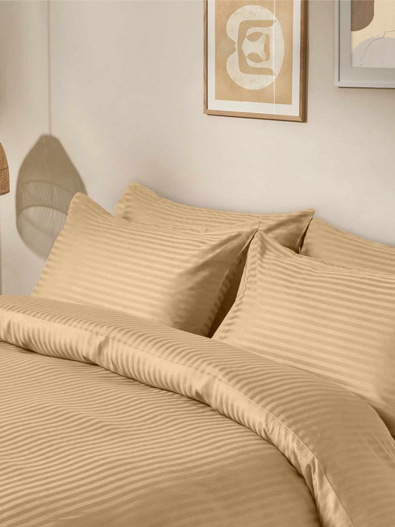 Набір наволочок сатин на подушку HONEY Cosas модель SetPillow_StrSatin_16Honey_40x60 Фото