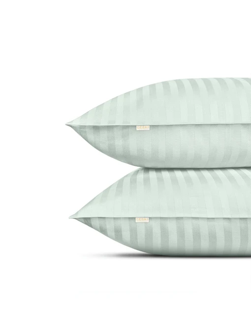 Набор наволочек сатин на подушку PISTACHIO Cosas модель SetPillow_StrSatin_04Pistachio_40x60 Фото