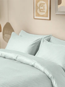 Набор наволочек сатин на подушку PISTACHIO Cosas модель SetPillow_StrSatin_04Pistachio_40x60 Фото