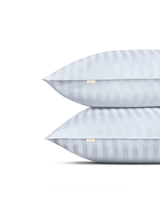 Набор наволочек сатин на подушку PORCELAIN Cosas модель SetPillow_StrSatin_01Porcelain_40x60 Фото