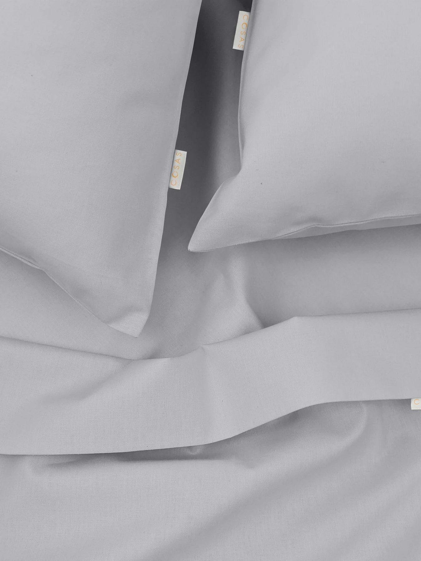 Набір наволочок на подушку SMOKY Cosas модель SetPillow_RanforsGrey_40x60 Фото