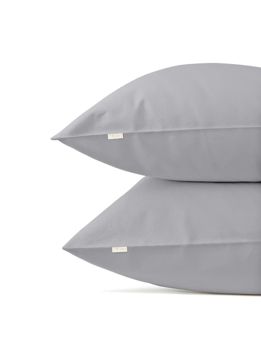 Набор наволочек на подушку SMOKY Cosas модель SetPillow_RanforsGrey_40x60 Фото