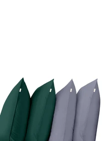 Набор наволочек на подушку DARK GREEN & STEEL SET Cosas модель Set4Pillow_91GreenDark_56Steel_50x70 Фото