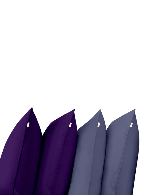 Набор наволочек на подушку DARK PLUM & DARK BLUE SET Cosas модель Set4Pillow_89PlumDark_87DarkBlue_50x70 Фото